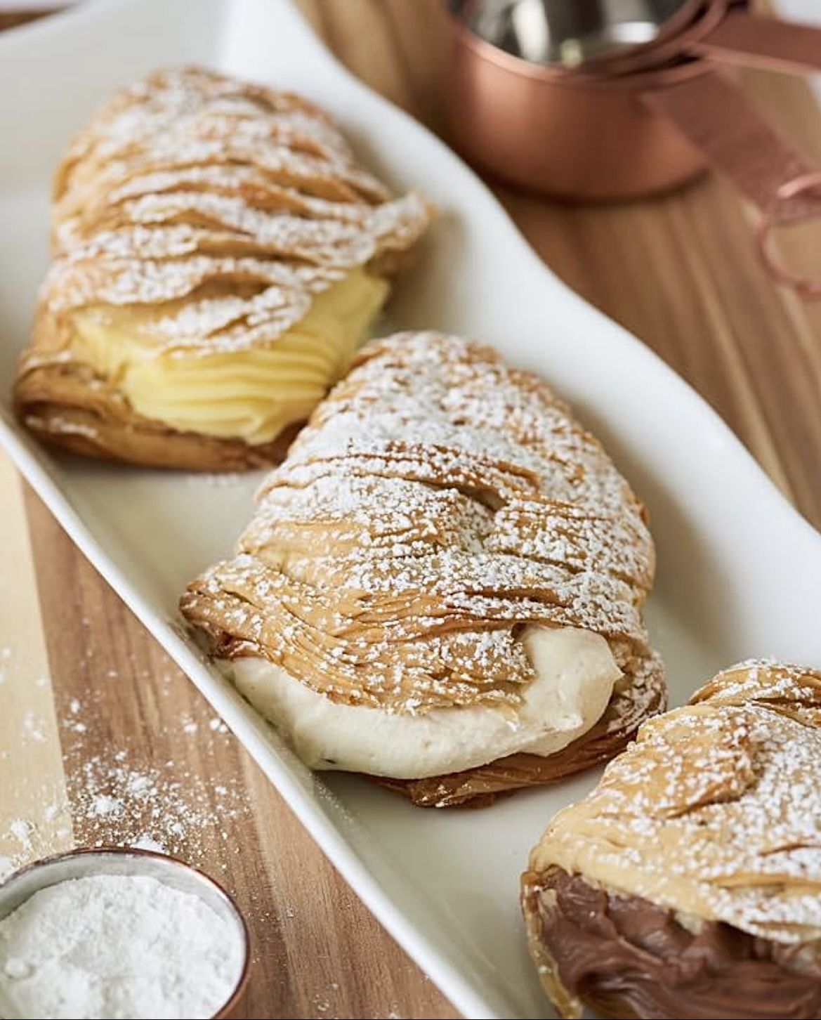 Lobster Tails  (vanilla, chocolate, ricotta)